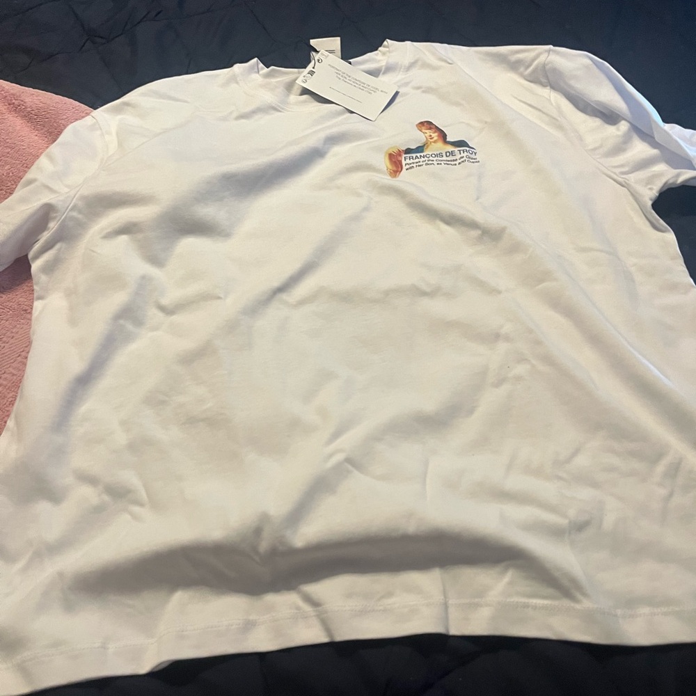 Zara White Graphic T-Shirt